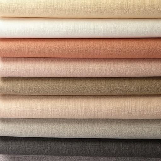 Campioni di tessuto sovrapposti di vari colori e texture